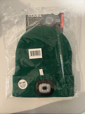 Kikkerland Light Up Beanie Winter Sports Night Running Bike Equipment Hat Gift