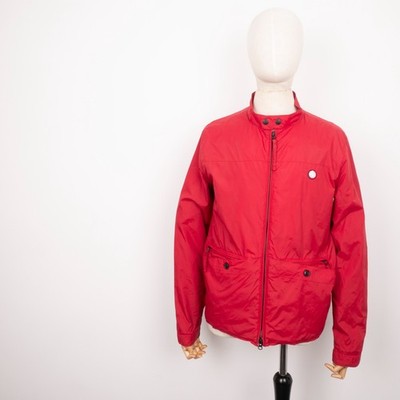 Pretty Green Men s Red Nylon Harrington Jacket Size M  