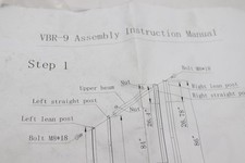 Vestil Vertical Bar Rack 39.25" Long VBR-9 - Hardware and Nuts Only