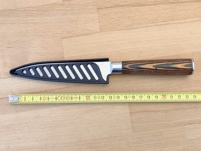 Küchenmesser 5'' 24cm ''Damascus Imitation'' ''7CR17 440C Carbon Stainless Steel''