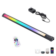 Under Monitor RGB Light Bar, for Desk Gaming Setup, Plug in Keyboard Light, W...