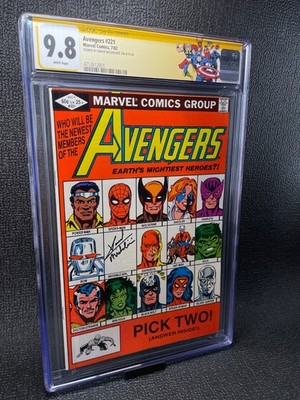 Marvel Comics: Avengers #221, Signed by David Michelinie (1982) CGC 9.8