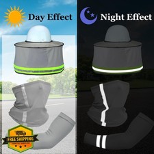 SATINIOR 8 Pcs Hard Hat Neck Sun Protection Visor Gaiter Scarf