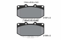 Bremsbelagsatz FÜR Subaru Impreza Station Wagon (Gg) - Textar 2130701