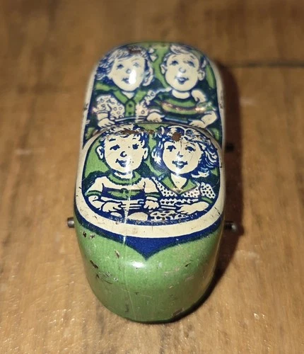 Vintage J. Chein Tin Roller Coaster Green Car Litho