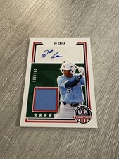 JD CRISP 2022 Panini Stars & Stripes #SSS-JC Team USA Relic Auto Card RC /399