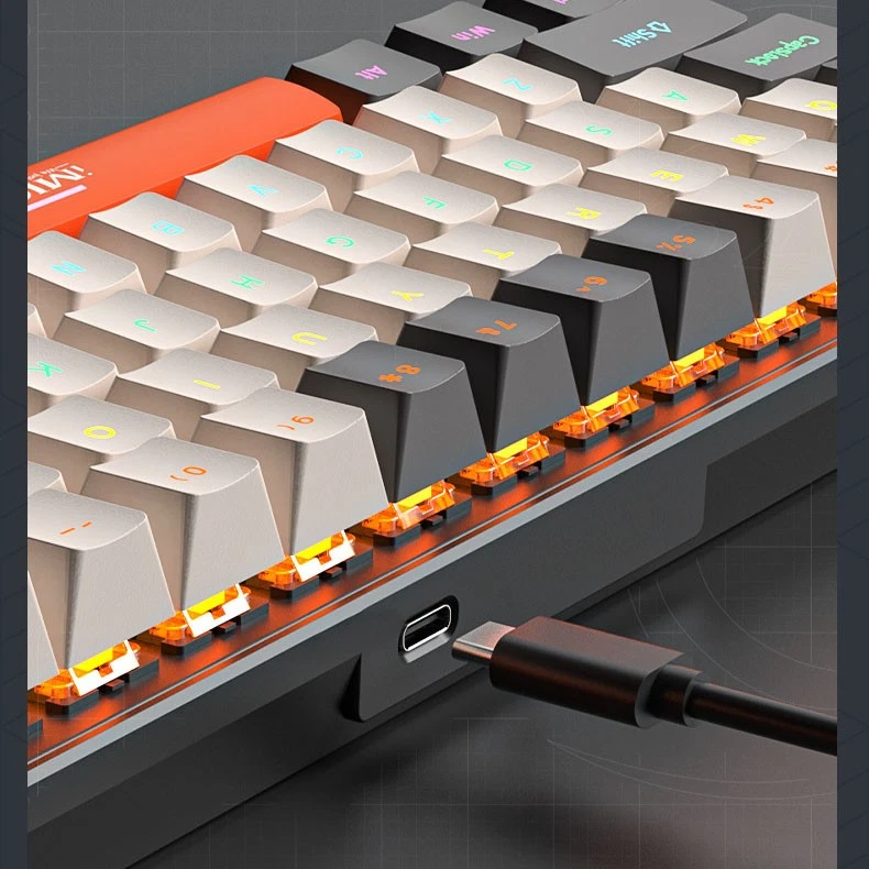 Customized mechanical keyboard TYPE-C wired green axis, red axis, tea axis, blac - Image 2 of 4