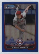 2012 Bowman Chrome Blue Refractor 171/250 Vance Worley #43 7eo