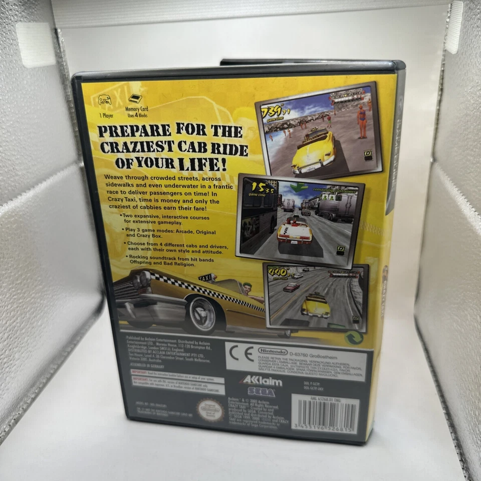 Crazy Taxi • Nintendo GameCube Game + Manual (2002) PAL • Complete • Acclaim - Image 4 of 4