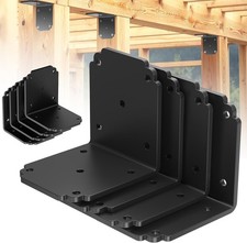 8 PCS 4" x 4" x 3.5" L Right Angle Bracket, Heavy Duty Corner Brace