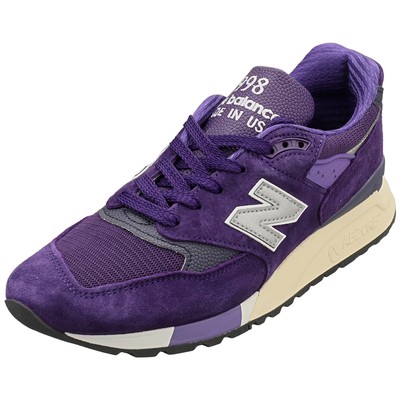 New Balance 998 Made In Usa Unisex Fashion Trainers in Plum Purple
