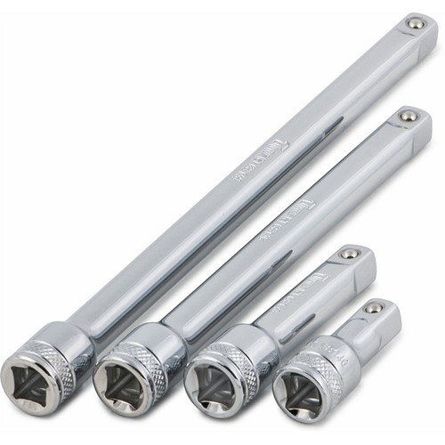 Titan 68152 Chrome Extension Set, 4 Piece, 3/8" Drive, 1-3/4", 3", 6" And 8"