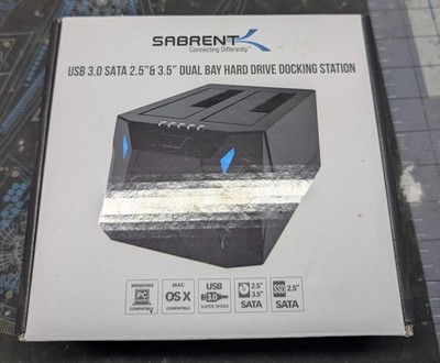 USB 3.0 SATA 2.5'' & 3.5'' Dual Bay Hard Drive Docking Station