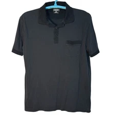 Pendleton Polo Shirt Pocket Short Sleeve Cotton Casual Black XL