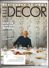 Elle Decor Magazine April 2025 ~ Giorgio Armani’s New York Residence
