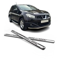 Edelstahl Seitenschweller Schwellerrohre FüR Nissan Qashqai +2 2008-2013 Silber