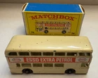 VTG Lesney Matchbox Series No. 74 Daimler Double Decker Bus White W/Original box