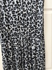 Zenana Women's Leopard Print Sleeveless V-Neck Jumpsuit Elastic Waist L Gray — photo 3