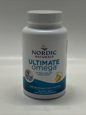 Nordic Naturals Ultimate Omega in Fish Gelatin- 60ct 1280mg Omega-3 Exp 02/28