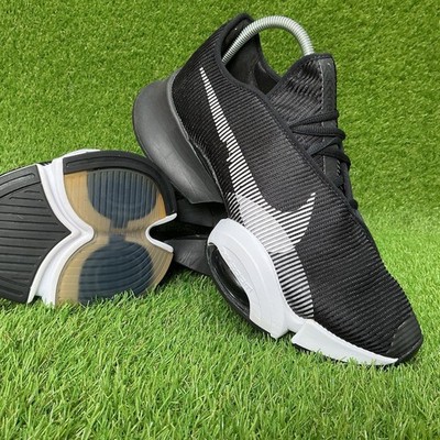 Herren Nike Zoom Super Rep 2 schwarz/weiß Turnschuhe Größe 10 (422A)