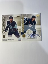 2024/25 Premier Hockey Upper Deck Gold Auto 08/25 and Gold 01/25