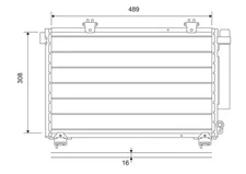 Valeo 814307 Condenser, Air Conditioning for Toyota