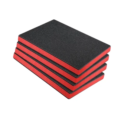 BRANDED 4x Tool Box Foam Inserts Polyethylene Tool Foam Sheets High Density for DIY