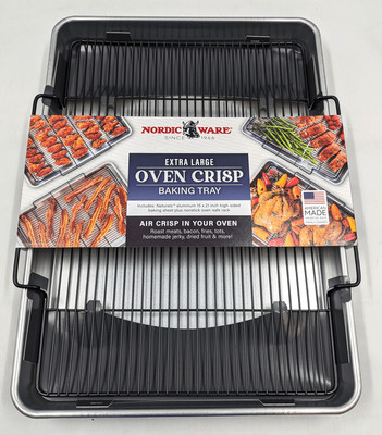 Nordic Ware Extra Large Oven Crisping Baking Tray, 21'' x 15.8'' x 2.3'' 