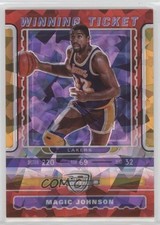 2019 Contenders Optic Winning Tickets Red Cracked Ice Prizm Magic Johnson 0g27