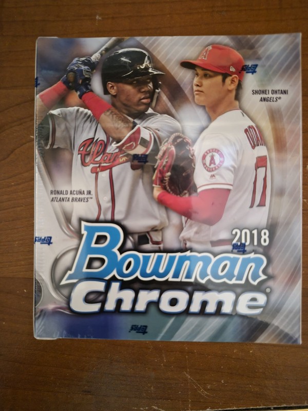 2018 BOWMAN CHROME SEALED HOBBY MINI BOX - OHTANI RC AUTO? PLUS ACUNA ROOKIE YR