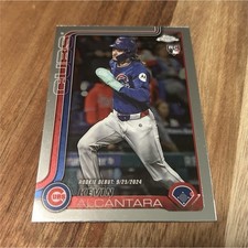Topps 2025 Chrome Update Kevin Alcantara Rookie Debut #USC25 Chicago Cubs