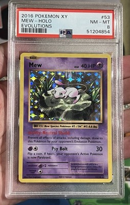 Mew - 53/108 - XY Evolutions - Holo - PSA 8 - Ken Sugimori | eBay