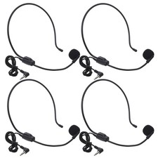 4pcs Headset with Microphone: Noise Cancelling Wired Headset - Omnidirectional