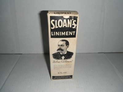 sloan's liniment 6 oz with box partial contents