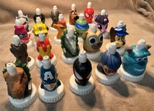Good 2 Grow Juice Toppers Lot Of 20 Various Jurassic World Disney Scooby TV More