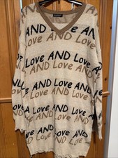 Apricot 'Love & Love' V-Neck Sweater Dress Size L