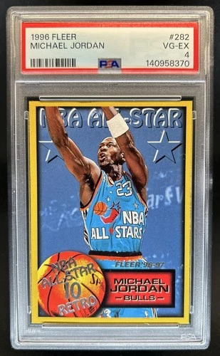 1996 Fleer Jordan PSA 4