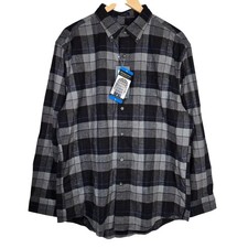 Pendleton Mason Plaid Flannel Shirt Long Sleeve Button Down Men's Size L Cotton