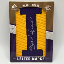 2007-08 SP Game-Used Letter Marks Marcel Dionne #MD /50