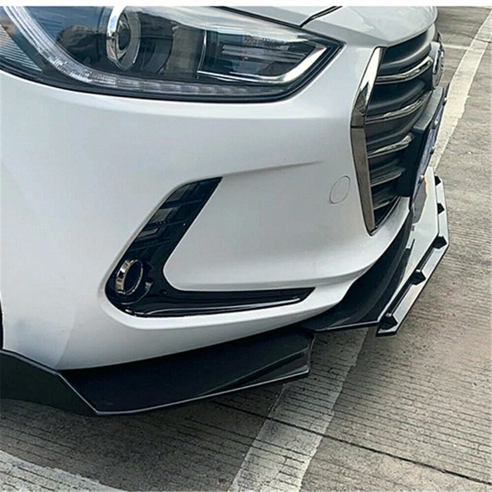 Add-on Universal Fit For 2004-08 Suzuki Forenza Black Front Lip Spoiler Splitter Foto 3 de 4