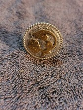 Saddle Concho Floral rope edge  screw in 1 1/4 in 