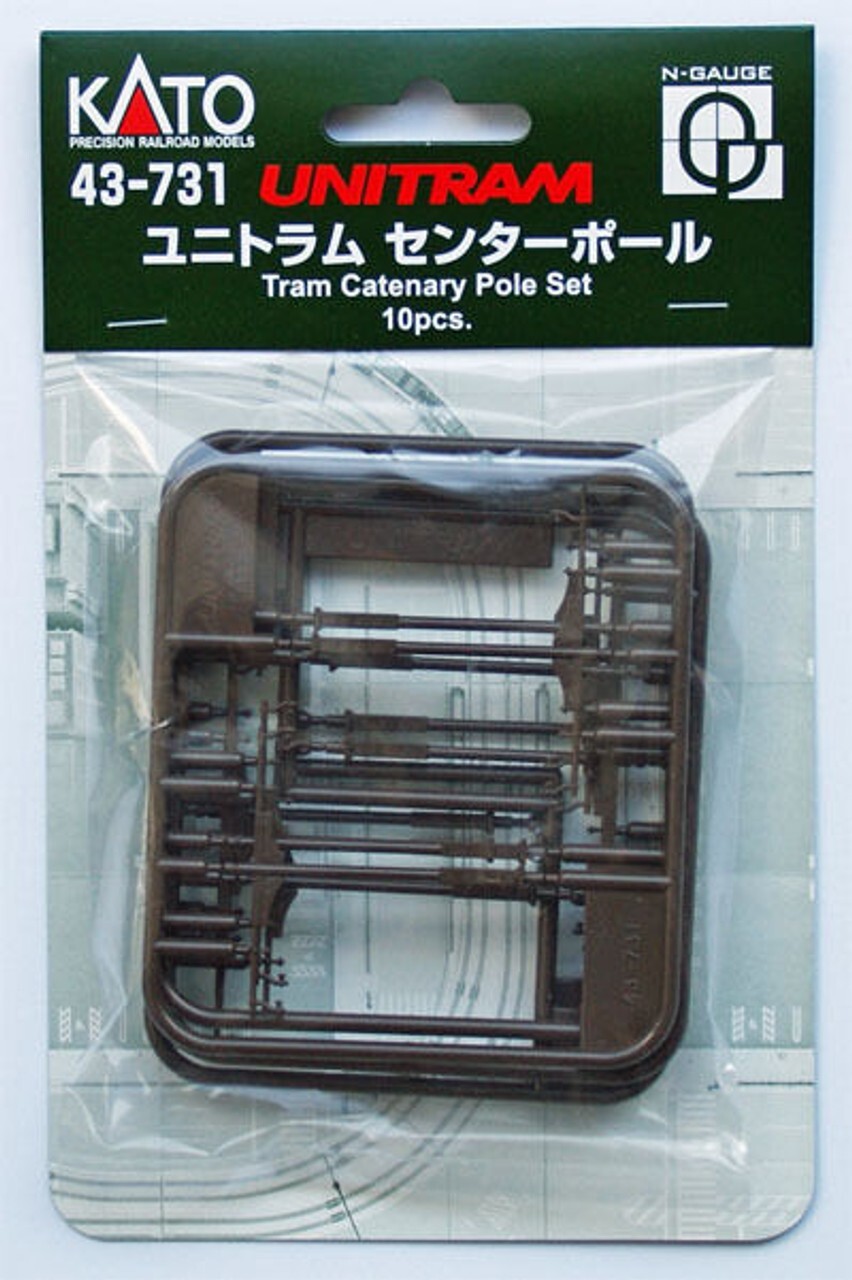 Kato 43-731 UNITRAM Catenary Pole Set (N scale)
