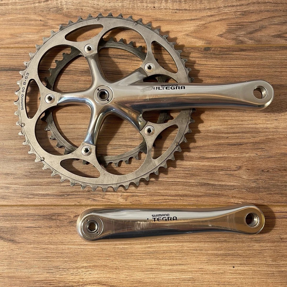 Shimano Ultegra 9 Speed Crankset FC 6500 172.5 53 39 Octalink V.1 LOW MILEAGE