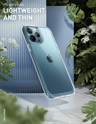 i-Blason Halo for iPhone 13 Pro Max 2021 Clear Backing Case Bumper Back Cover US