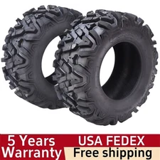 2pack 25x10-12 6PR ATV/UTV Tires 25x10x12 All-Terrain Tires ATV Tires Trail 
