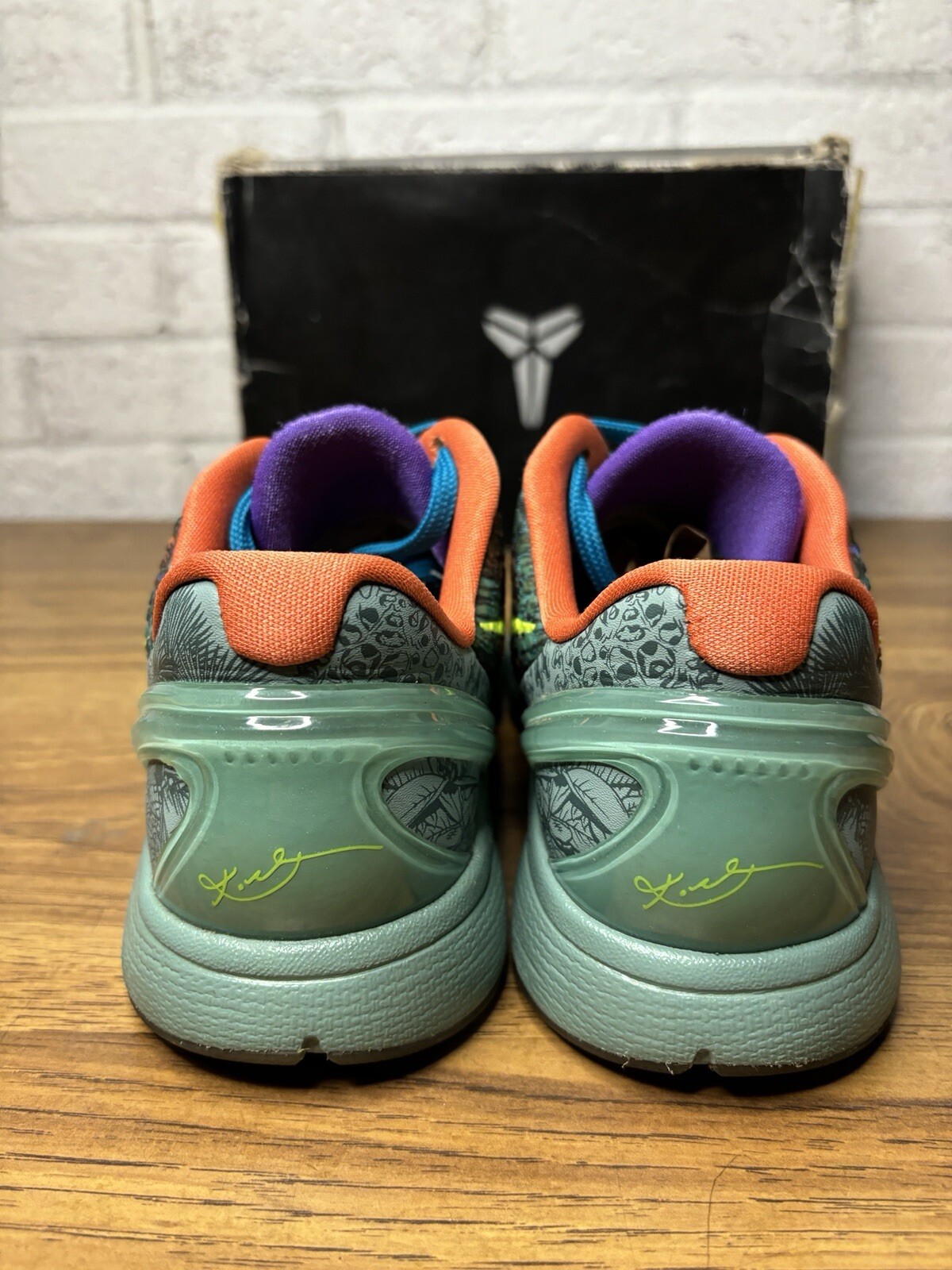 Kobe 6 Prelude All-Star MVP size 6.5Y Green/Blue/… - image 4