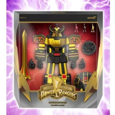 Super7 MMPR Wave 5 Ultimate Mighty Morphin Power Rangers MEGAZORD Black and Gold
