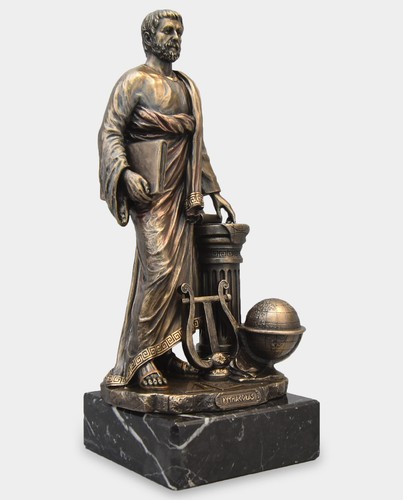 Pythagoras Sculpture on Marble Base with Engraving Gift for Mathematician - Picture 2 of 3