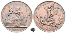 Birth ENRICO DI BORBONE FRANCE 1820 St. Michael the Archangel Medal