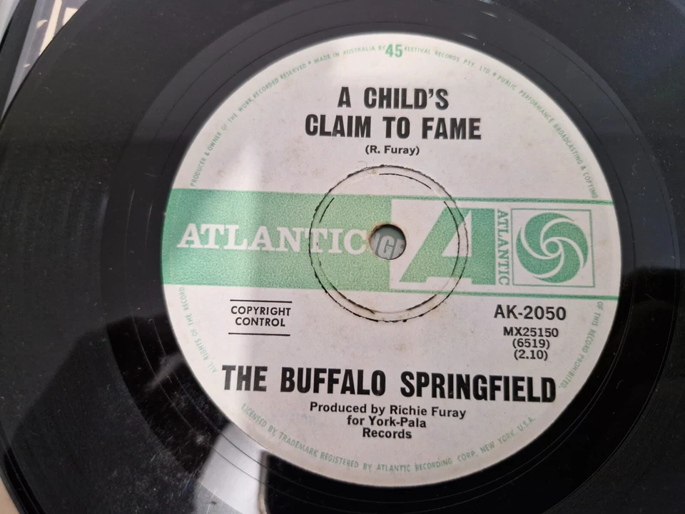 Buffalo Springfield "Rock 'n' Roll Woman" 1967 Oz 7" 45rpm Atlantic - Image 2 of 2